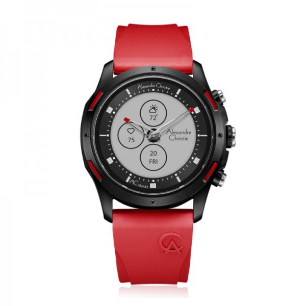 Alexandre Christie AC S002 Black Red Hybrid Smartwatch Bluetooth MFRIPBARE S 002